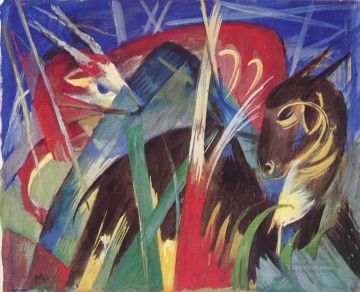 Fabeltiere I Franz Marc Oil Paintings